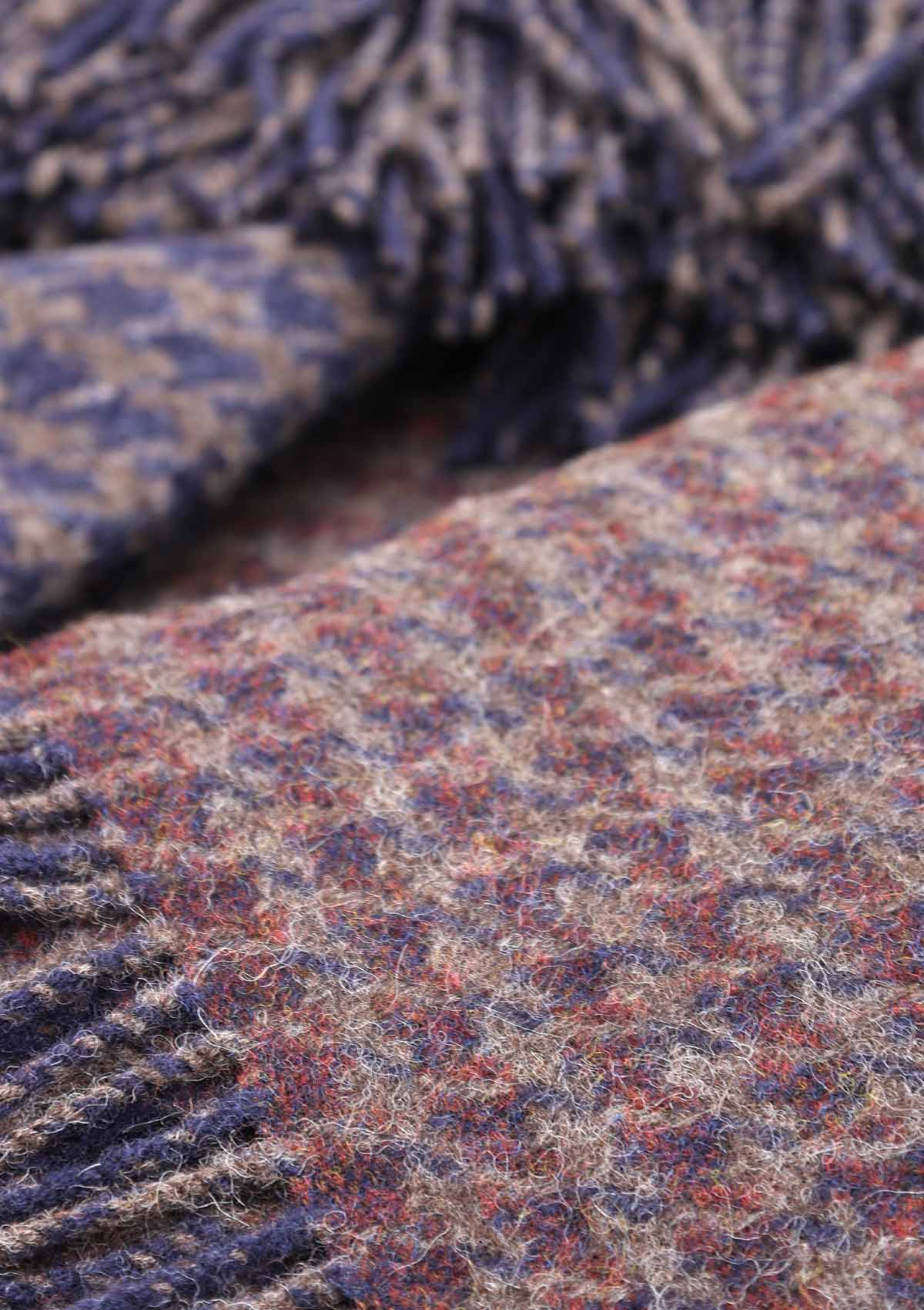 Shetland wool blanket | Pheasant sofa blanket