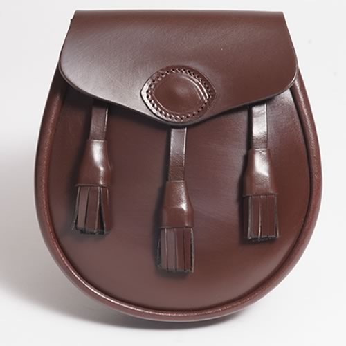 Sporrans Leder Braun