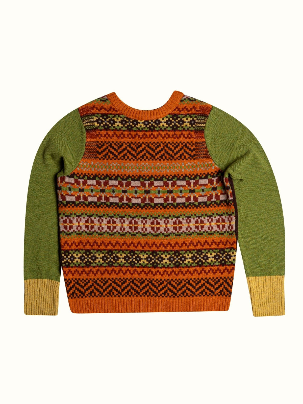 Eribé Stobo Graffiti Pullover Coorie — flach gelegt, Rundhals