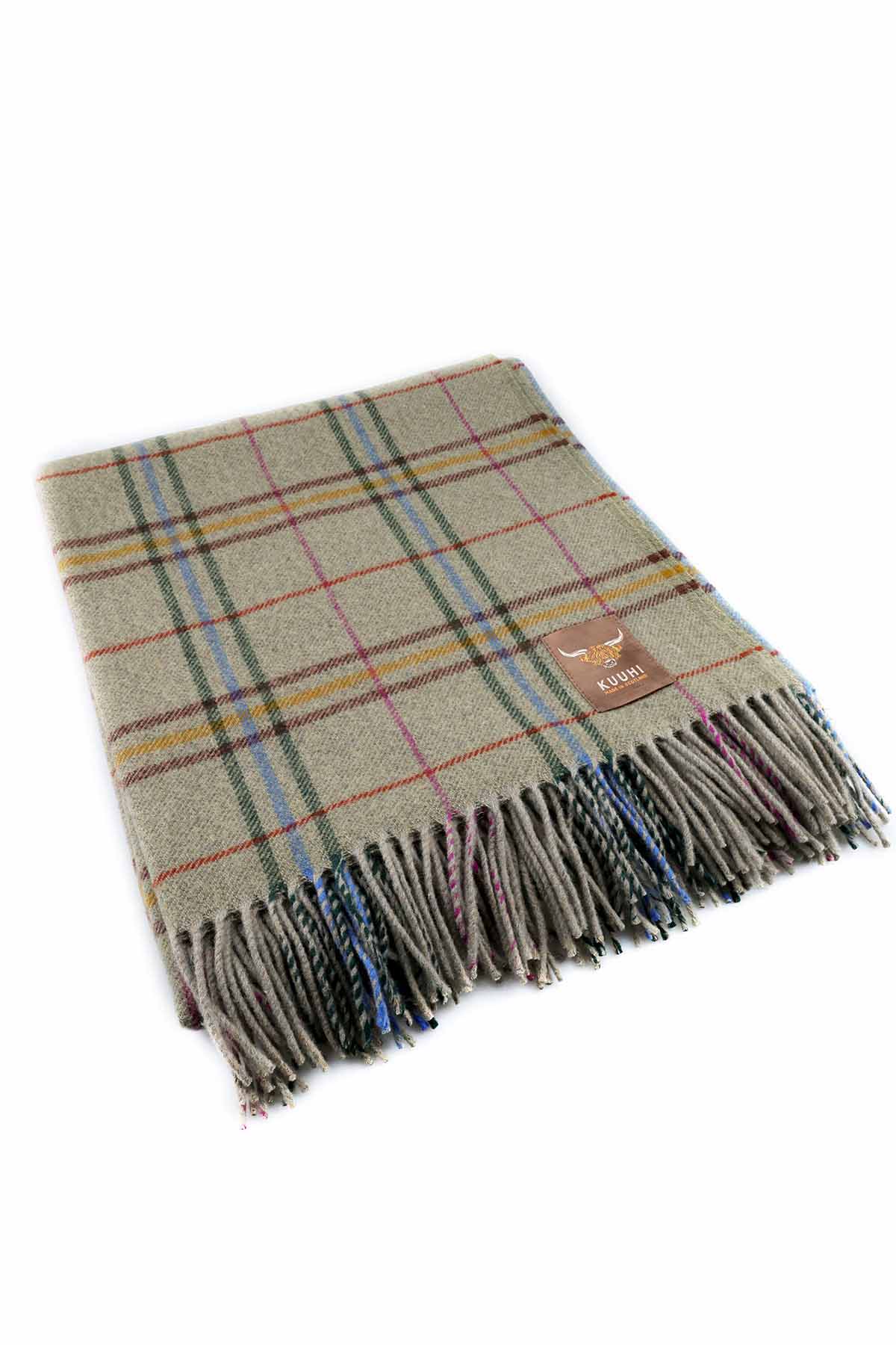 Scottish Tartan Plaid | Green Orange Red | Ailsa Craig