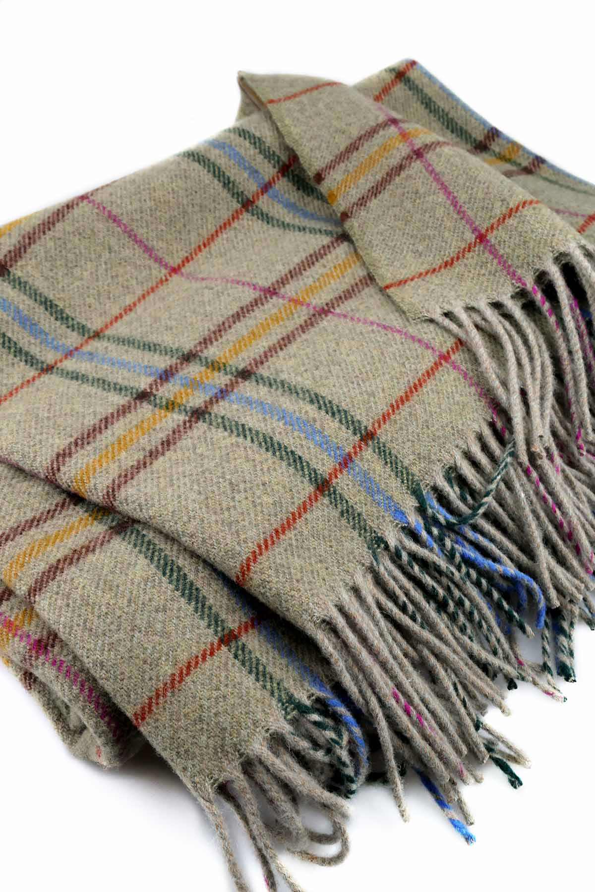 Scottish Tartan Plaid | Green Orange Red | Ailsa Craig