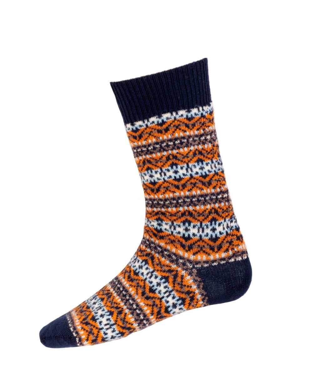 House of Cheviot | Fairisle Socken Herren Marine
