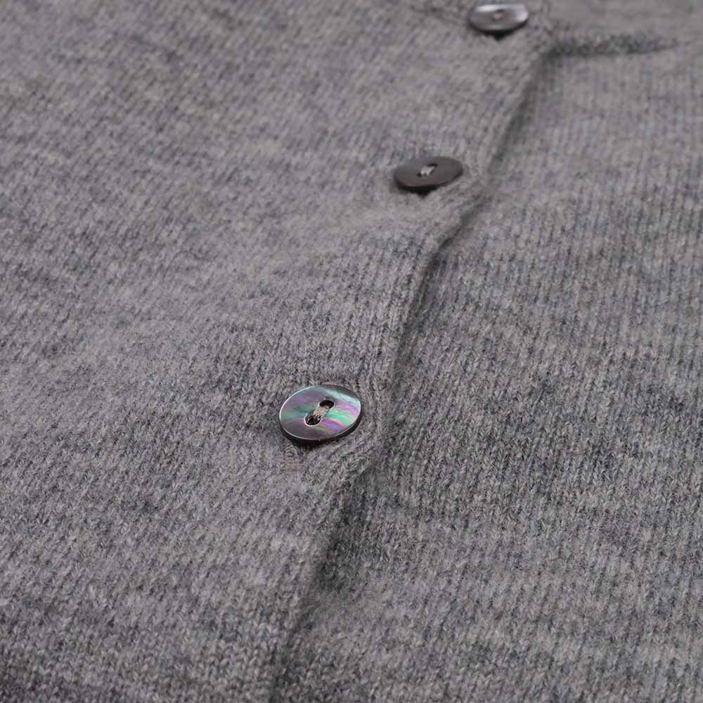 William Lockie Kaschmir Strickjacke Damen Grau