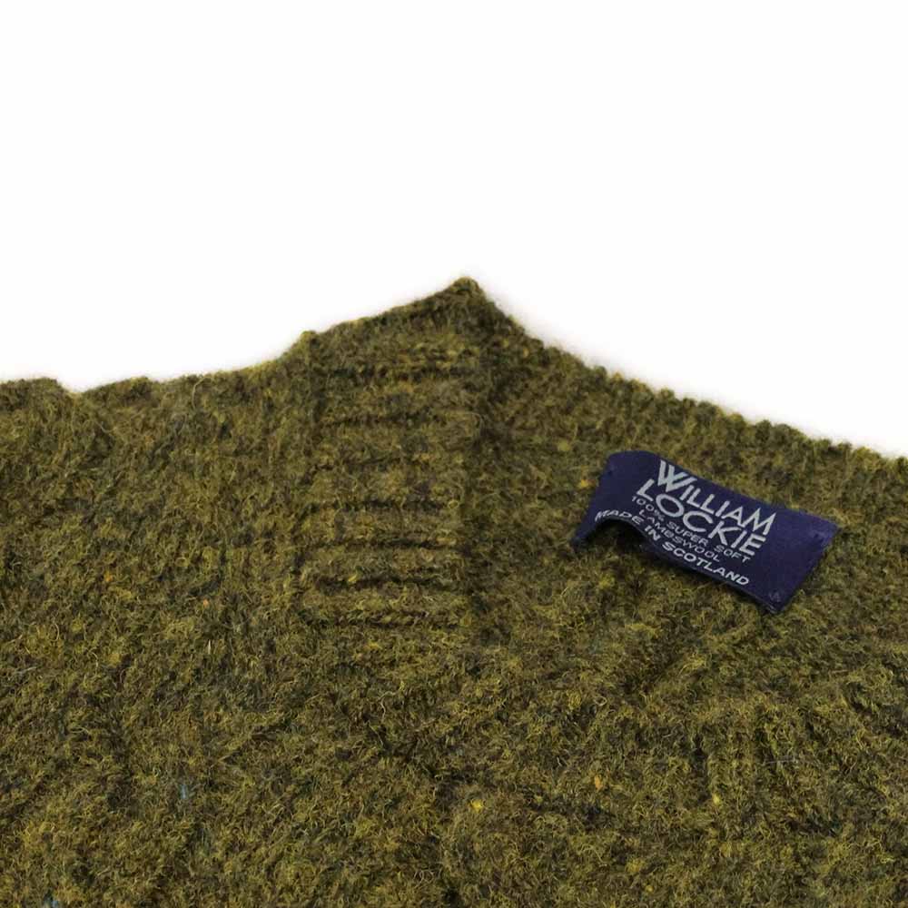 William Lockie Herren Pullover 100% Supersoft Lammwolle Kiefer Grün