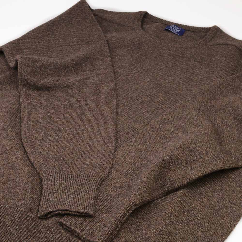 William Lockie Herren Pullover Lammwolle Cocoa