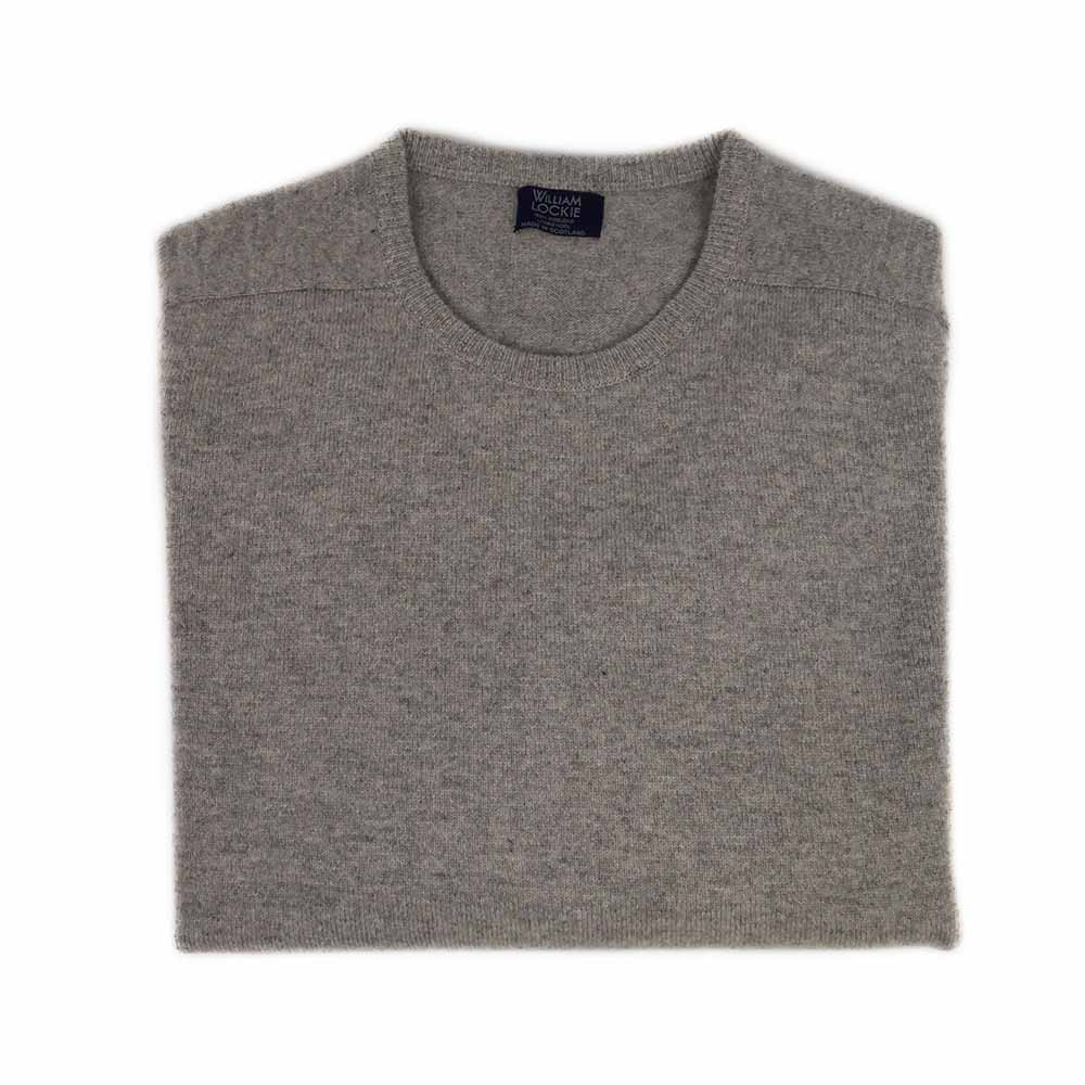 William-Lockie-Herren-pullover-Lammwolle-Grau-Gefalten