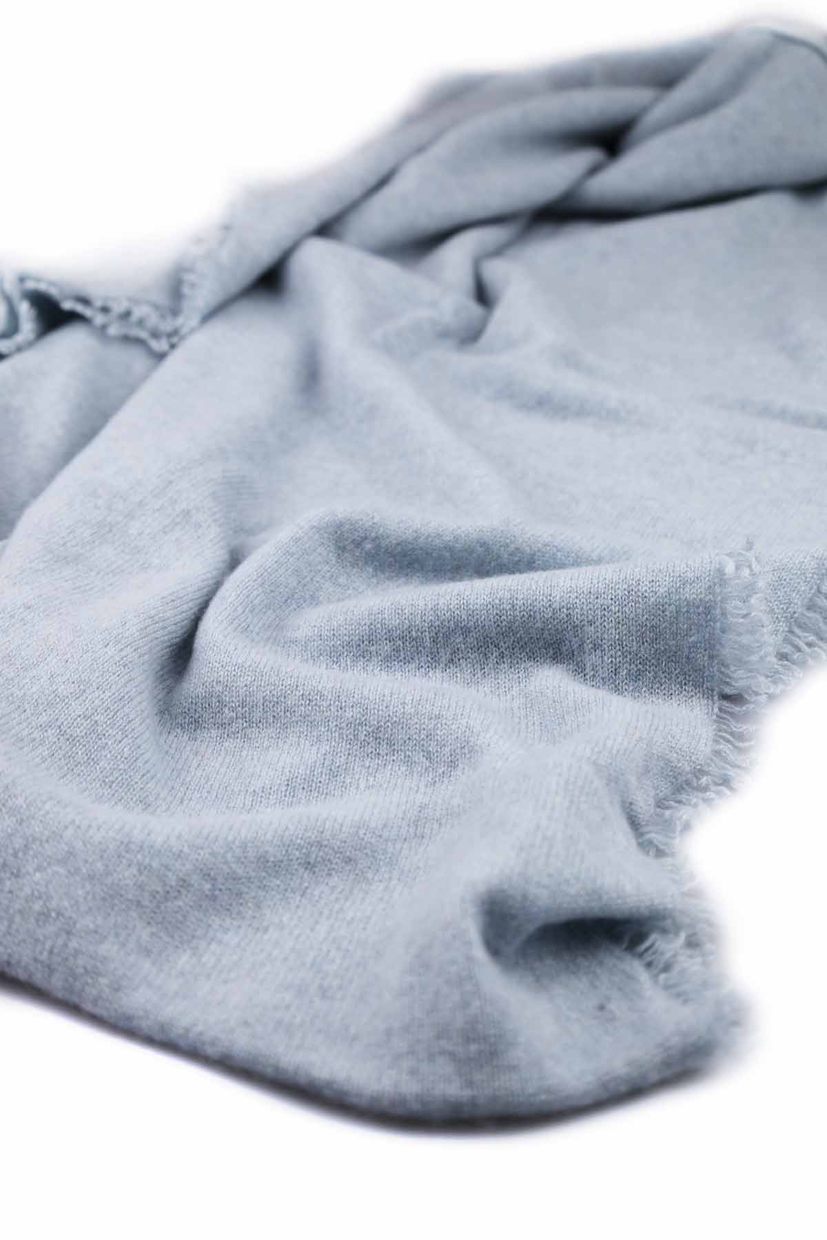 William Lockie Kaschmir Schal Damen Silber Blau