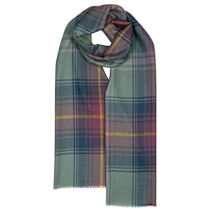 Fine Merino Stola Hame Tartan Lochcarron