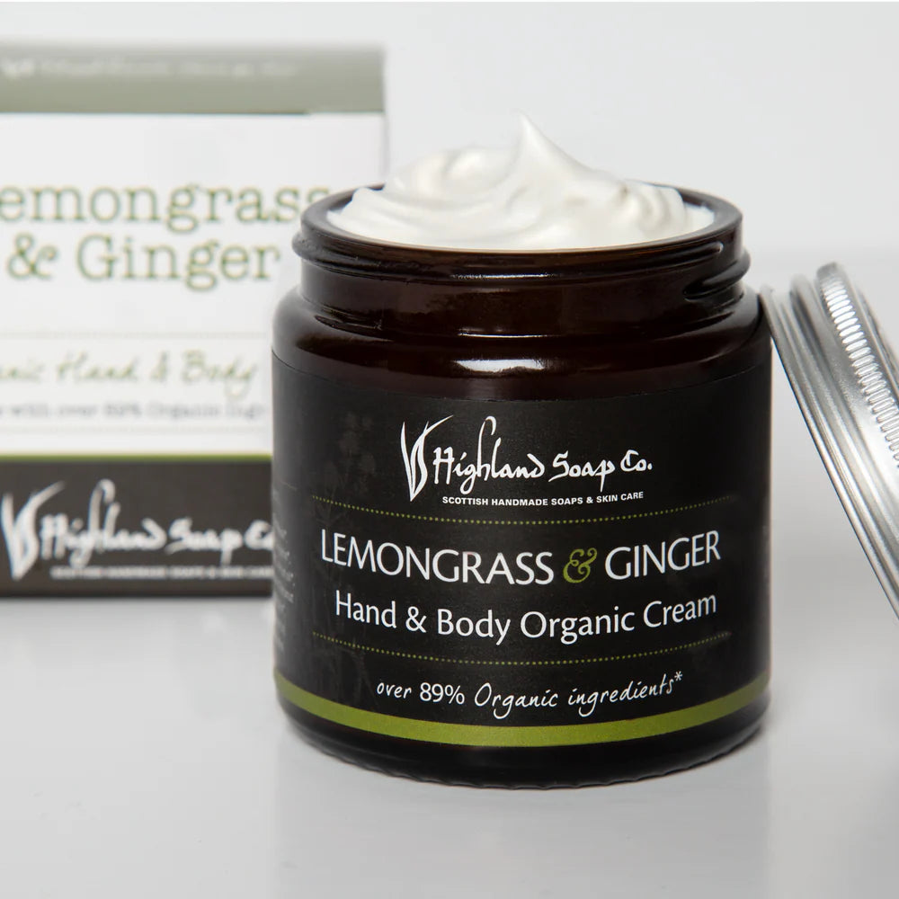 The Highland Soap Company Bio Moisturiser Lemongrass & Ginger 120ml