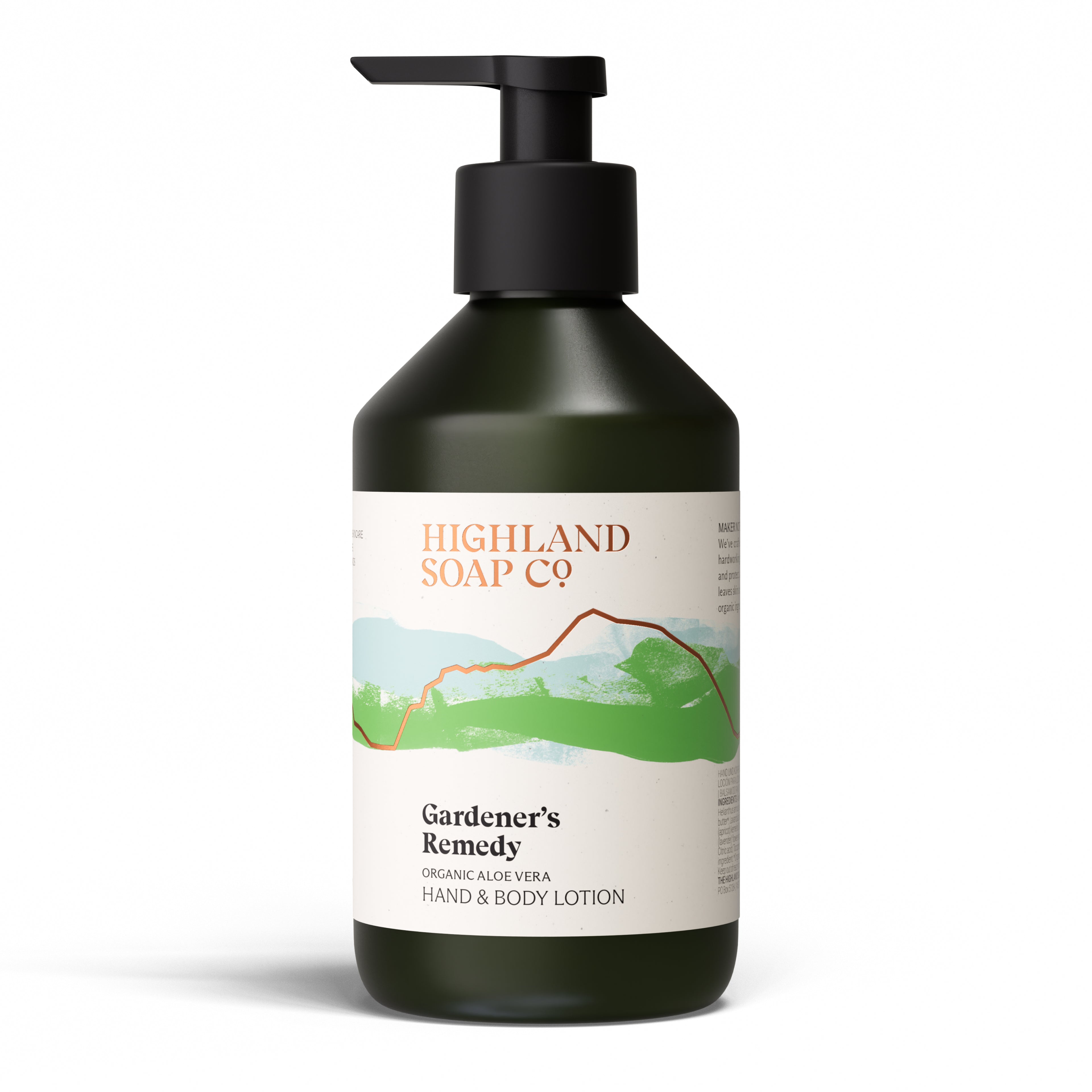 Highland Soap Company Gardener's Hand & Body Lotion 300ml — leicht und nährend, Made in Scotland