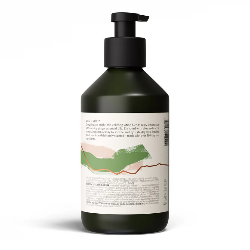 The Highland Soap Company Hand- & Körperlotion Lemongrass & Ginger 300ml