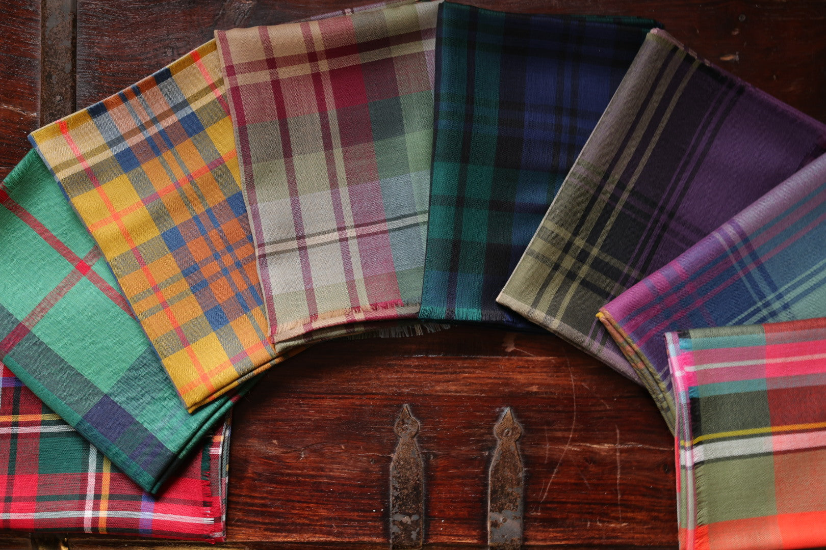 Lochcarron Merinowolle Stola | Salbei