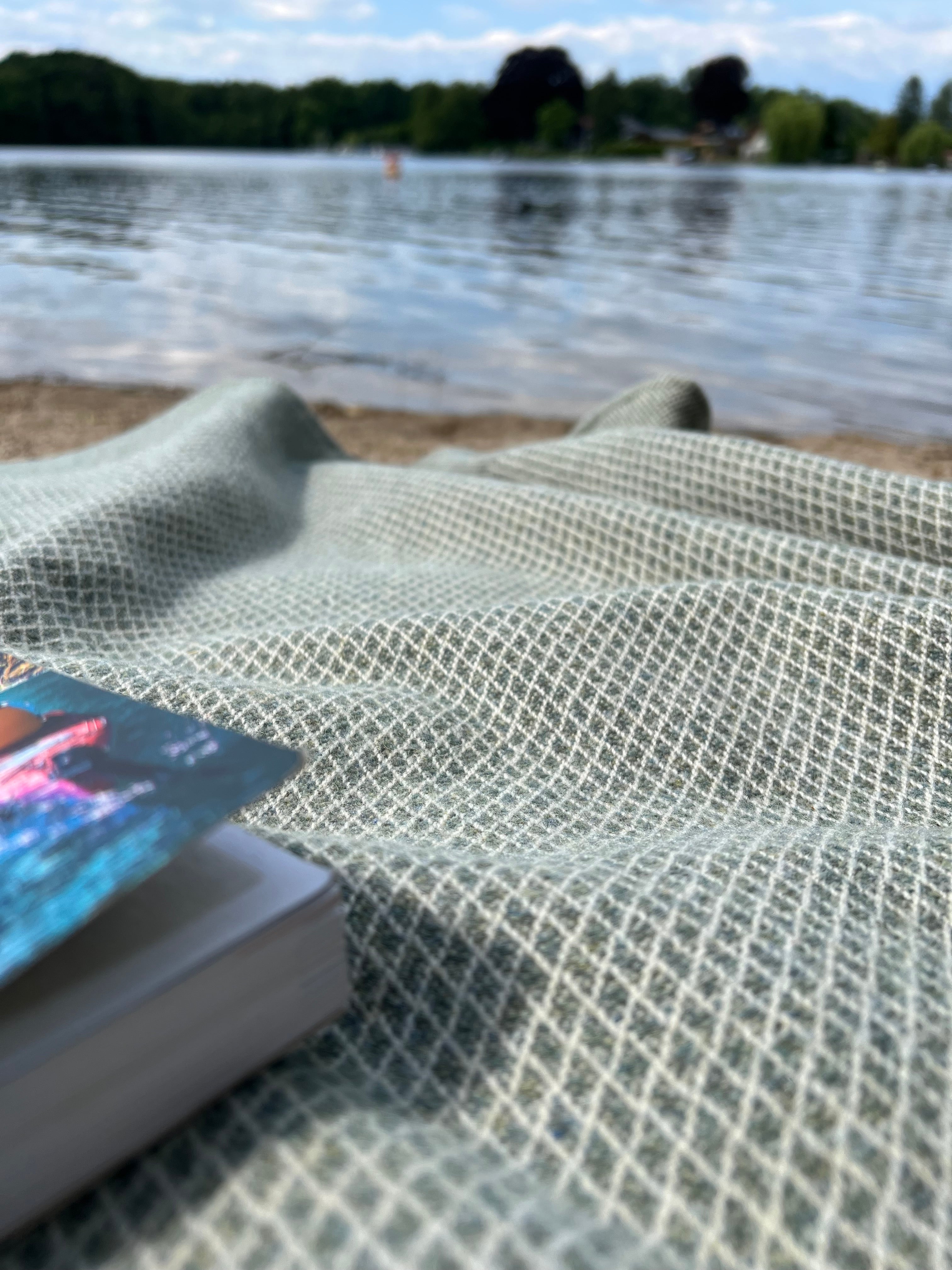 Picknickdecke Grün - 100% natürlichen Fasern