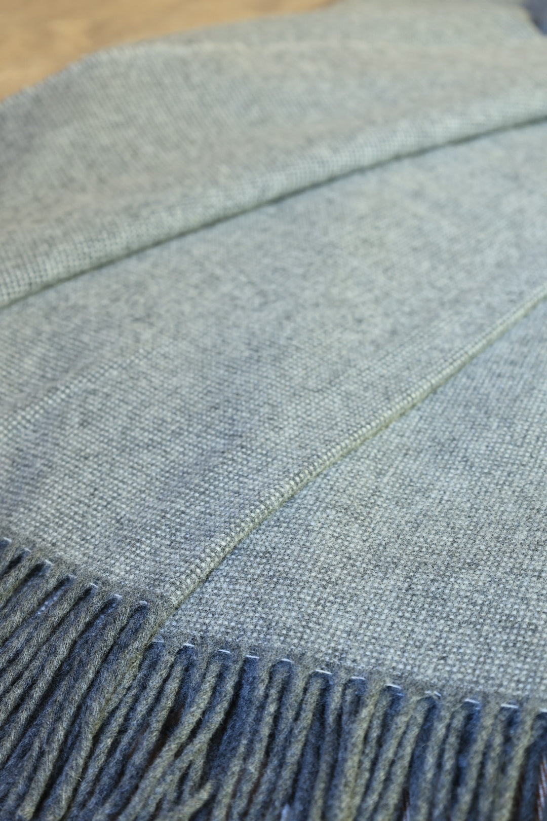 Lambswool Bedspreads Grey