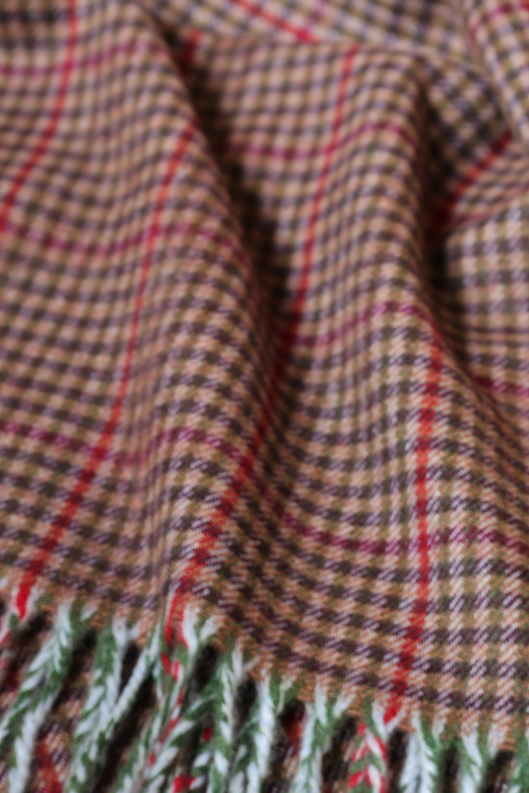 Cashmere Scarves Checkered Purple