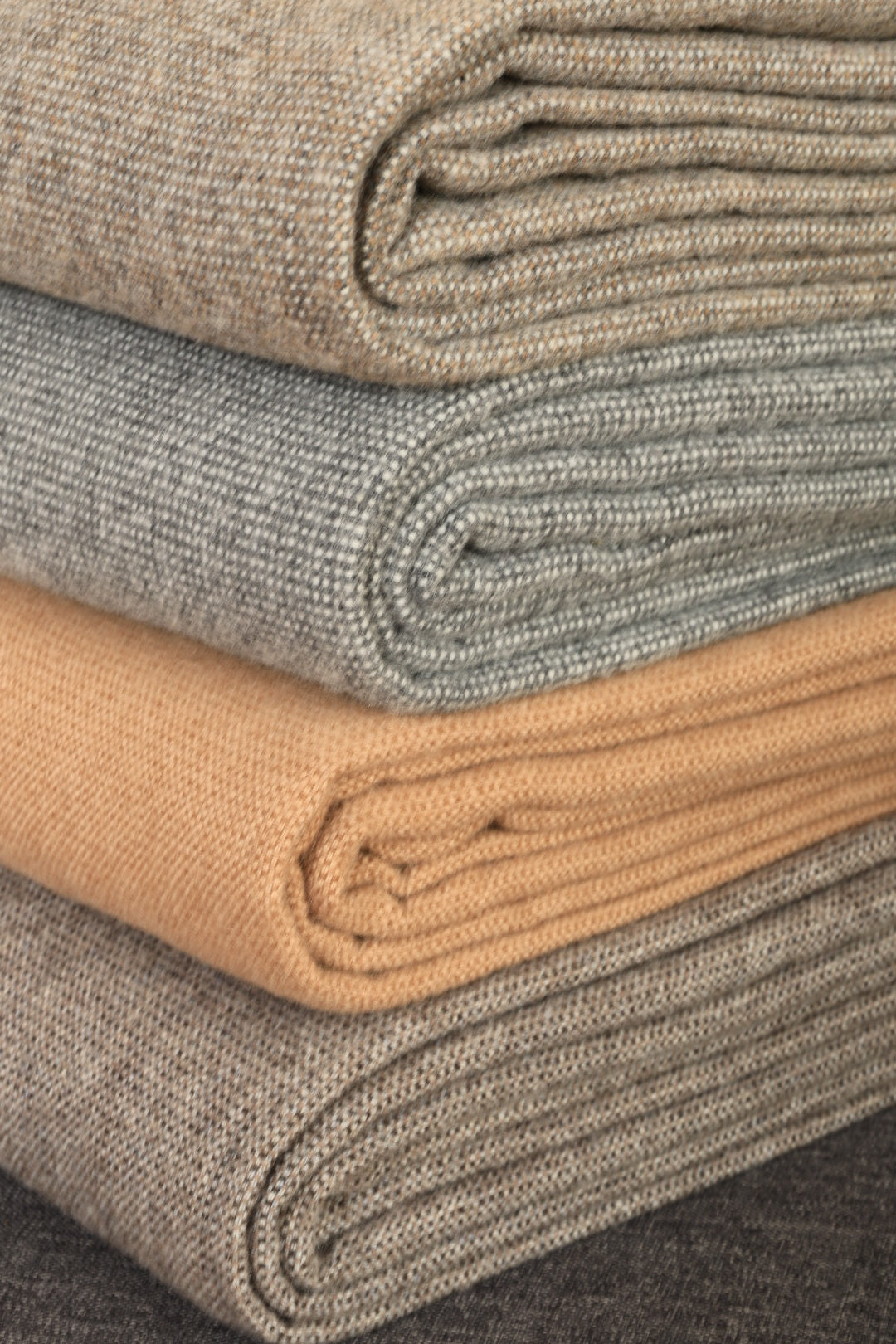 Lambswool Bedspreads Grey