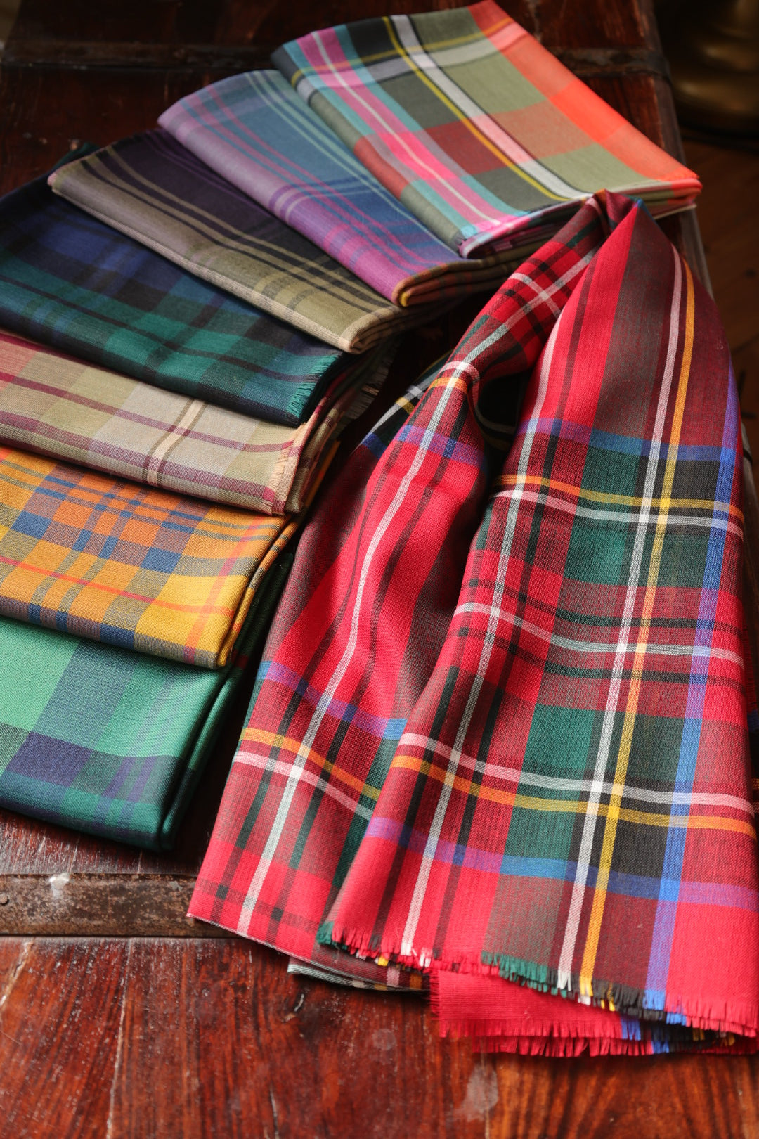 Merino Wool Scarf | Stewart Red Tartan