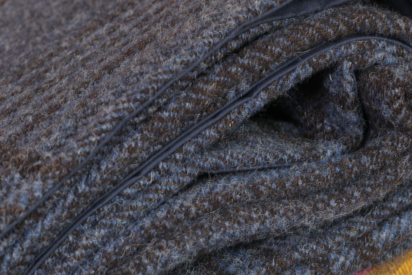 Familie Picknickdecke | Blau | Shetland Wolle