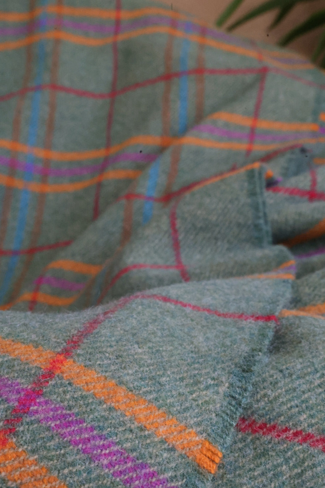Scottish Tartan Plaid | Green Orange Red | Ailsa Craig
