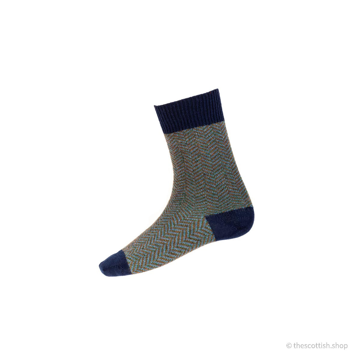 Socken-Herringbone-Marine-Männer