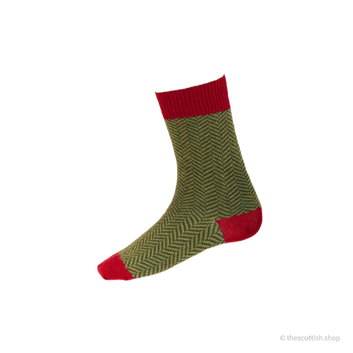 Socken-Herringbone-Rot-Männer