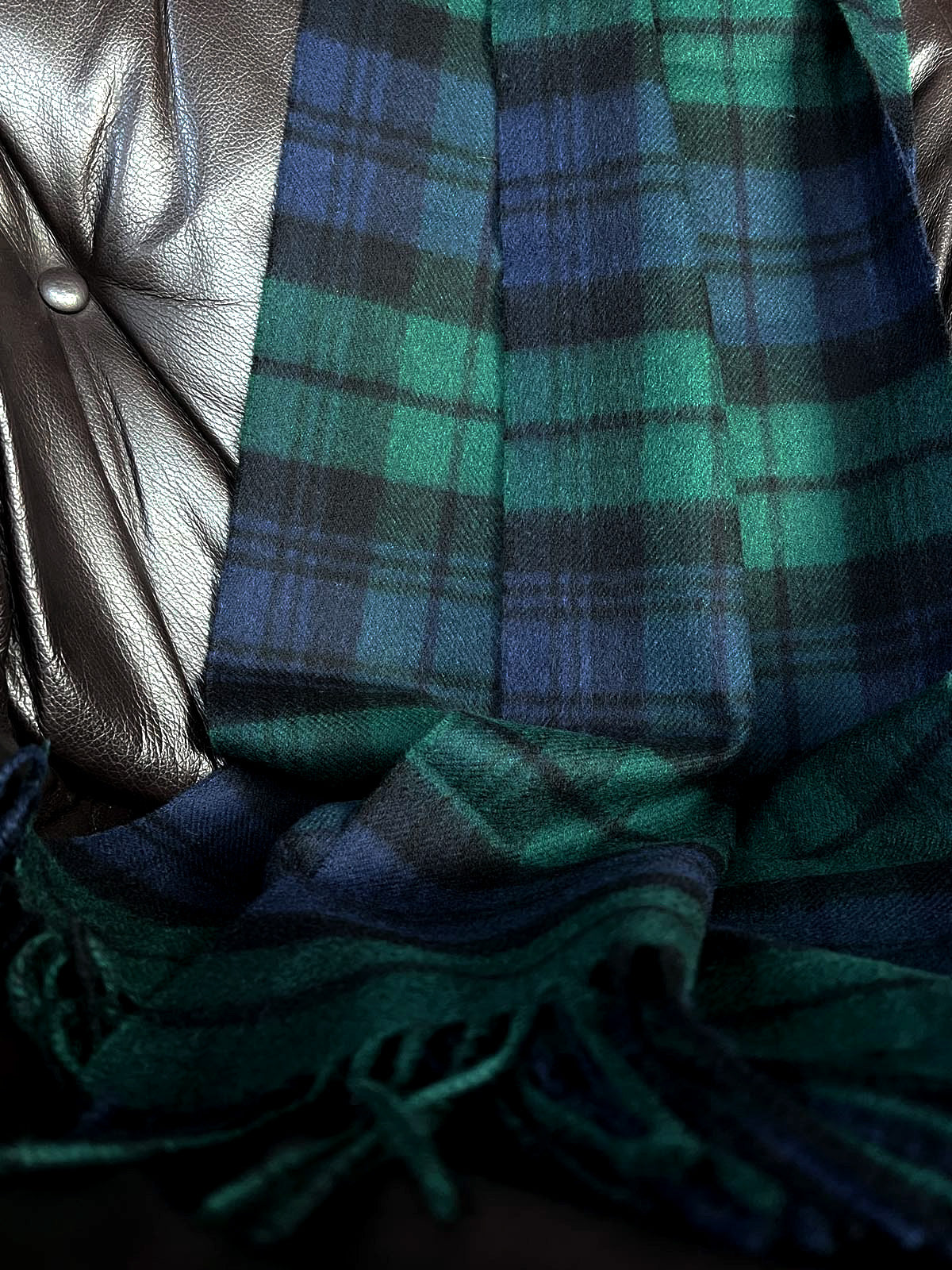 Tartan-Blackwatch-Lammwolle-Schal2