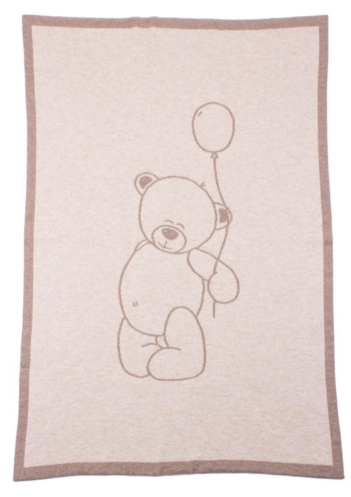 Große Kaschmir-Babybär-Decke-Beige