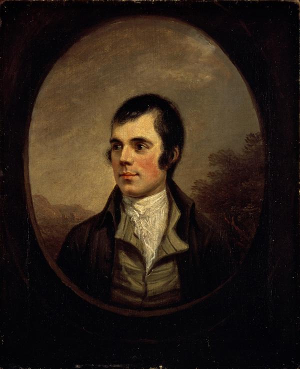 Robert Burns – Porträt des schottischen Nationaldichters, geboren 25. Januar 1759 in Alloway, Ayrshire