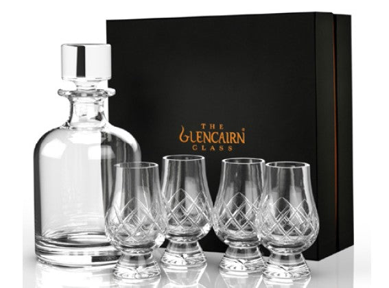 Geschenke für Whisky-Liebhaber – Glencairn Whiskygläser und Dekanter, Made in Scotland