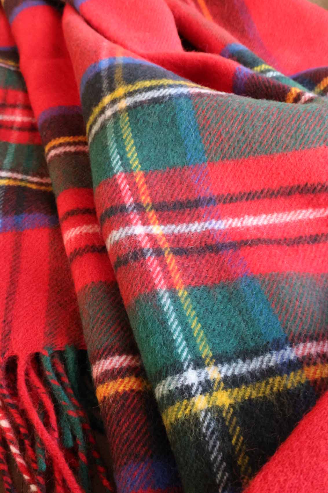 Couvertures en laine Royal Stewart de Lochcarron
