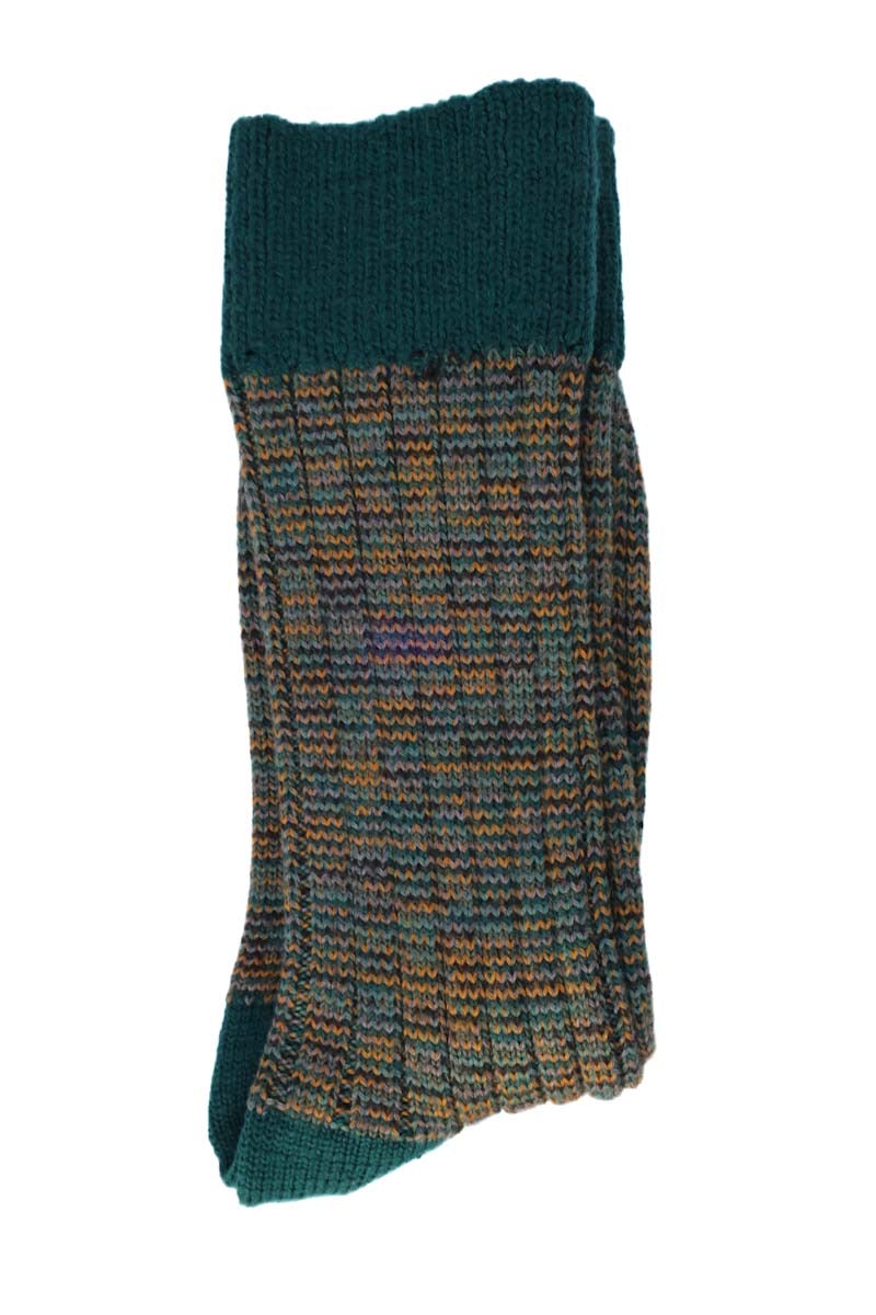 Merino Socken Herren | Bunt Grün