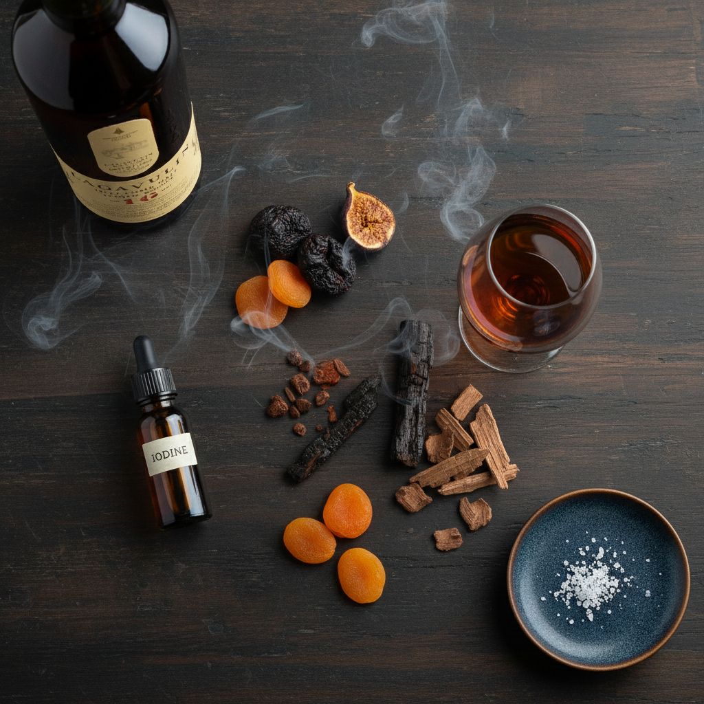 Lagavulin 16 Jahre — Detailansicht Etikett, Classic Malts Serie, Islay Single Malt Scotch Whisky