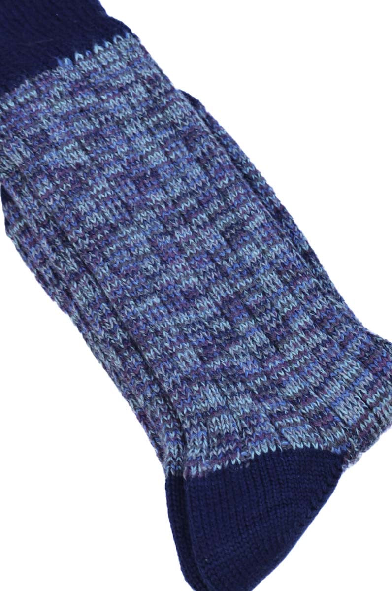 Merino Socken Herren | Bunt  Marine Blau