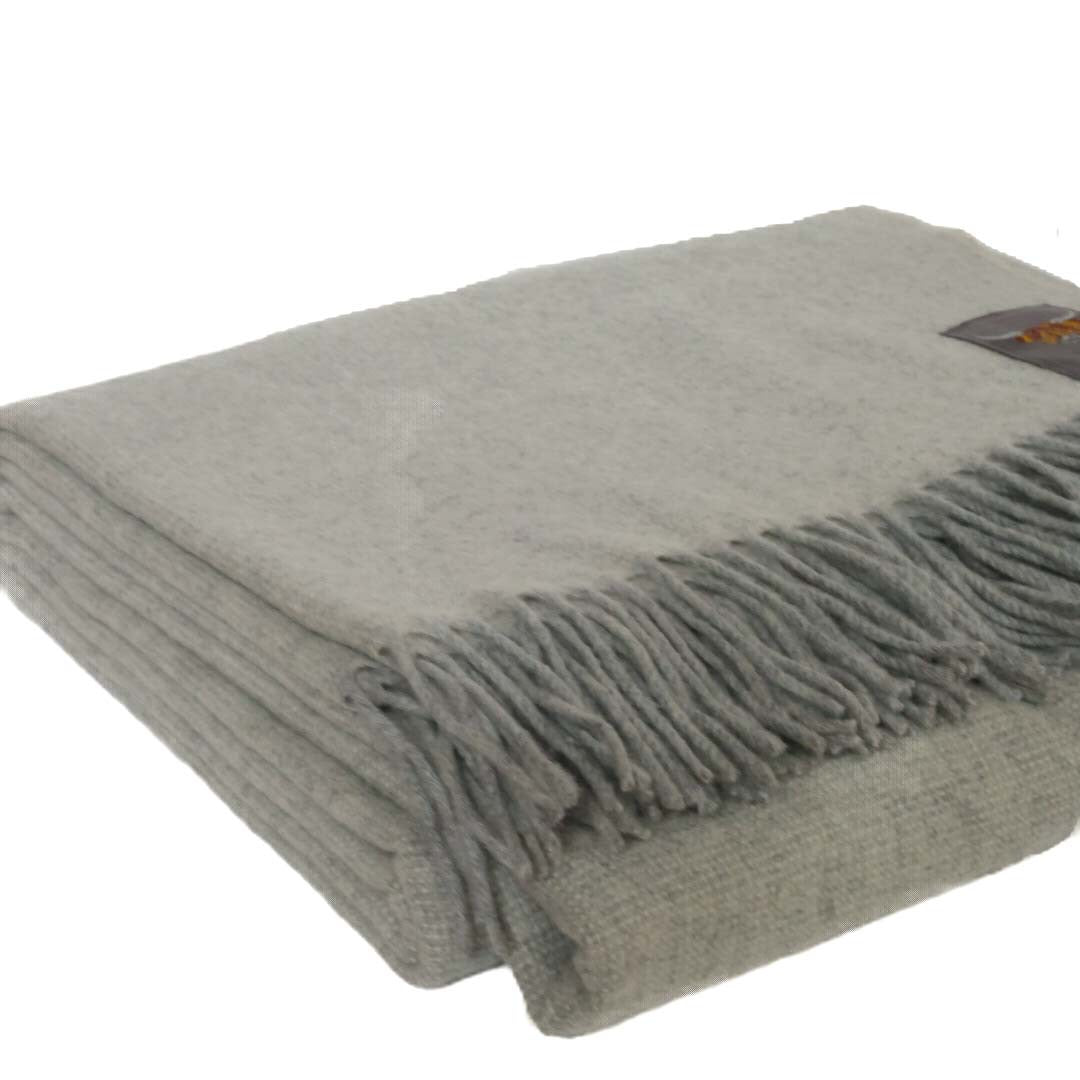 Bedspread 100% virgin wool brown
