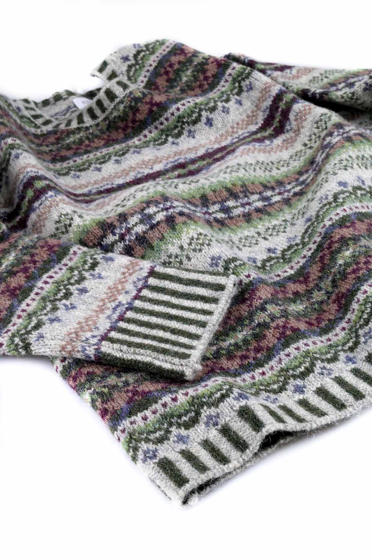 Pull Eribe Fairisle pour femme, Glencoe, gris 