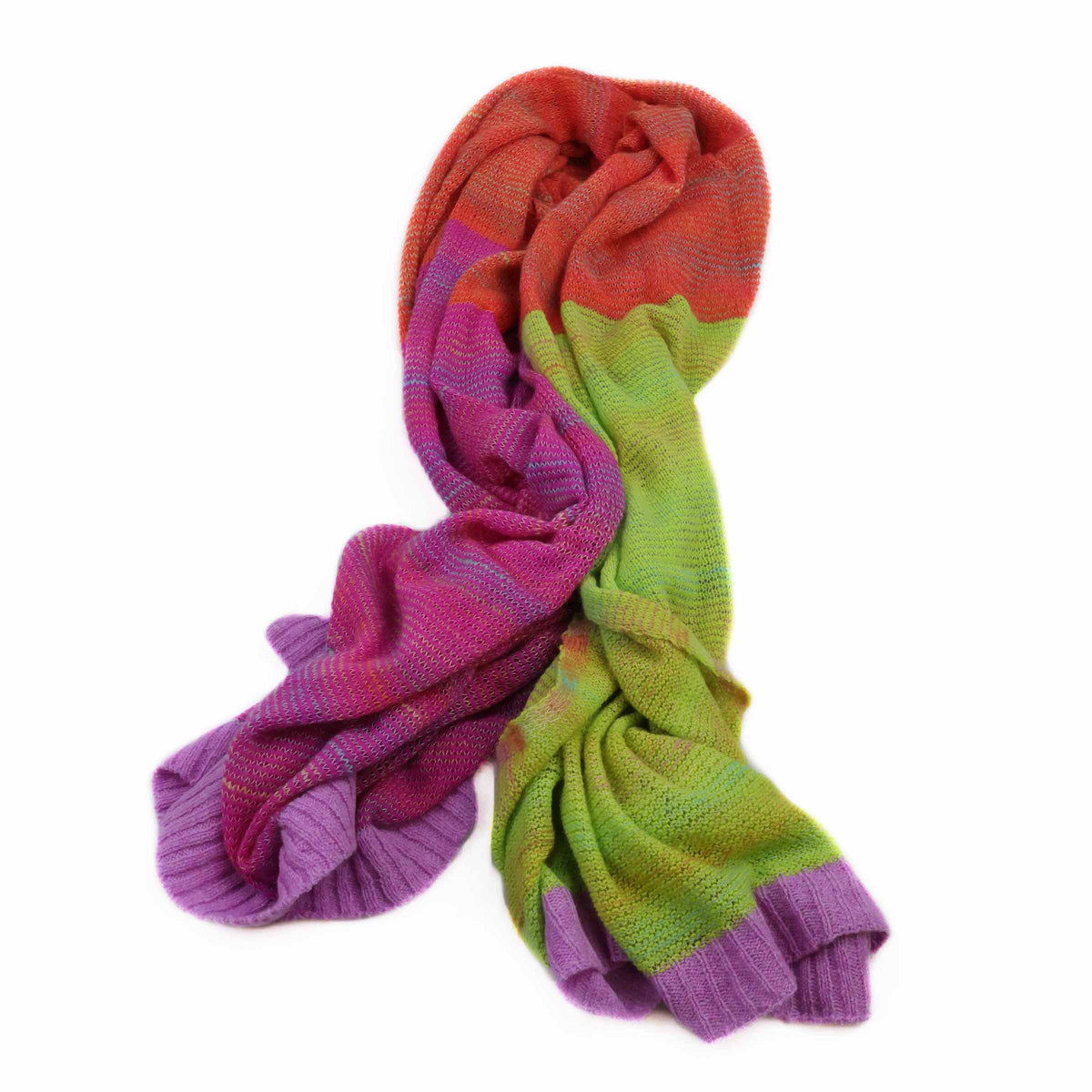 Eribé Treeline Wrap Stola Starburst — Vollansicht, Farbstellung und Musterstruktur, Lammwolle & Kid Mohair