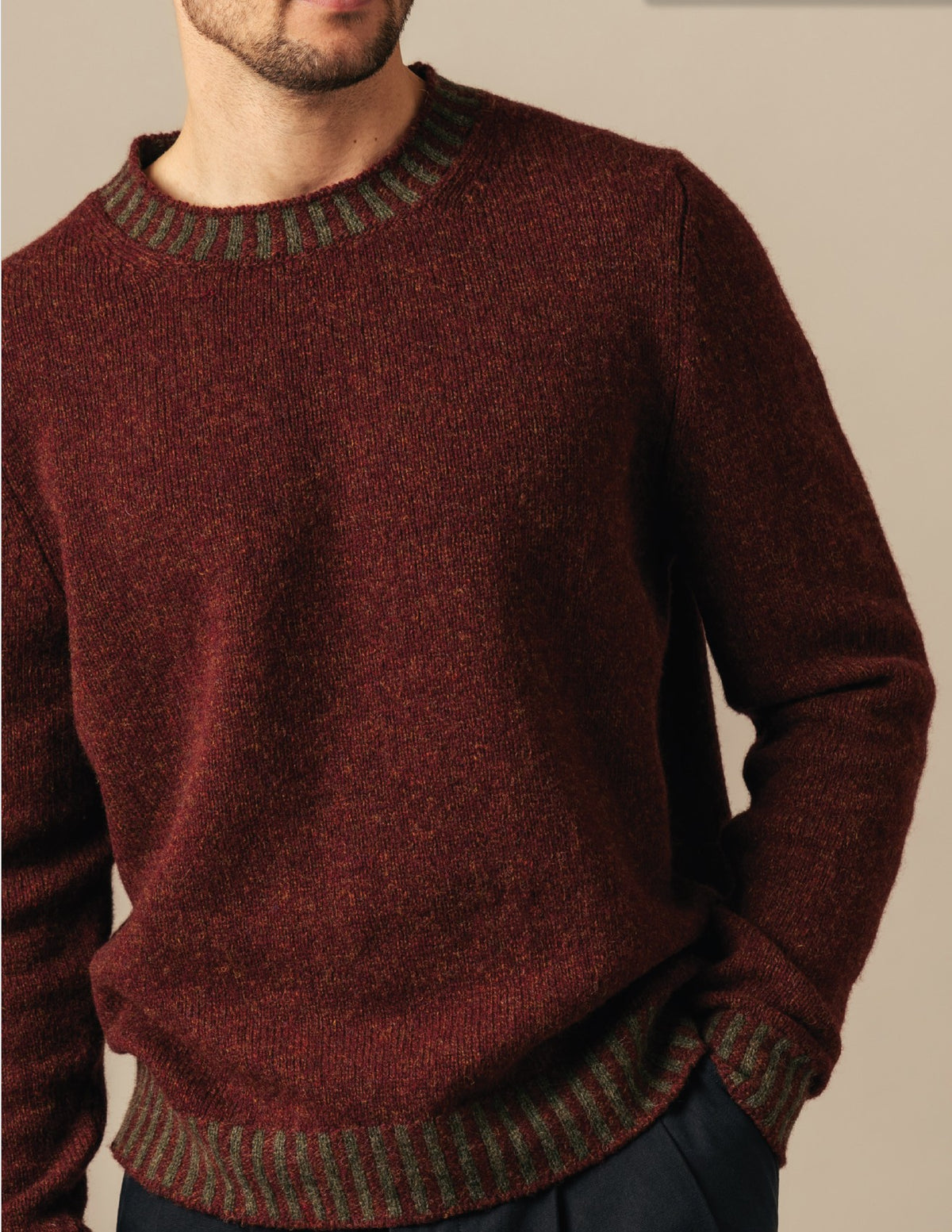 Eribé Bruar Pullover Beaver | 100% Shetlandwolle | Made in Scotland