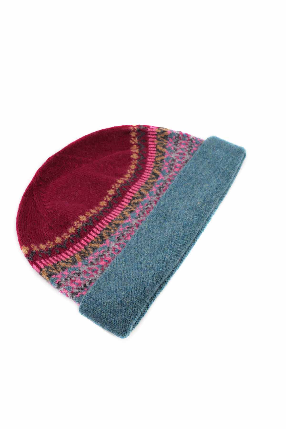 Eribé Damen Mütze Reine Merino Schurwolle Alloa Velvet