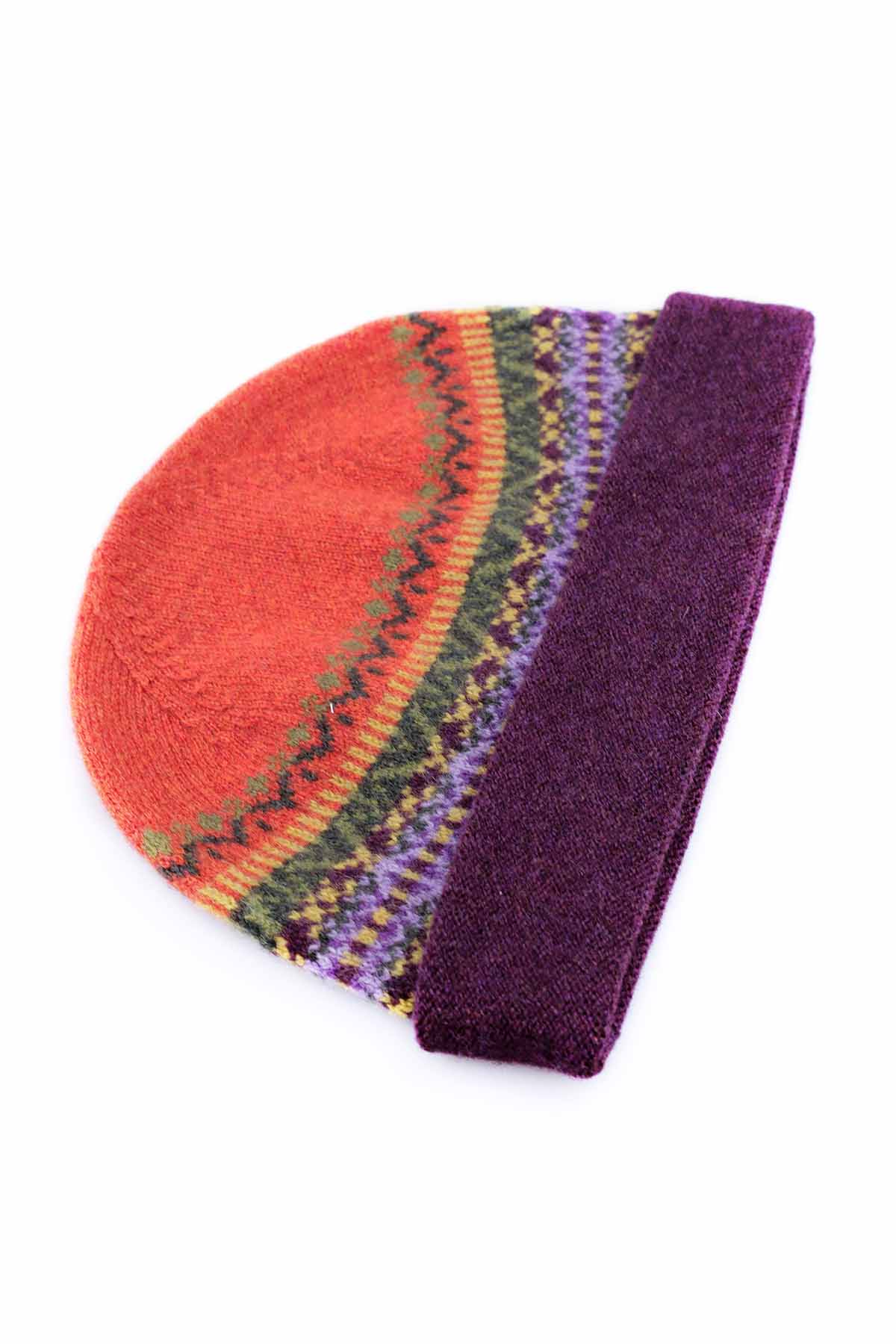 Eribé Damen Mütze Reine Merino Schurwolle Alloa Copperland