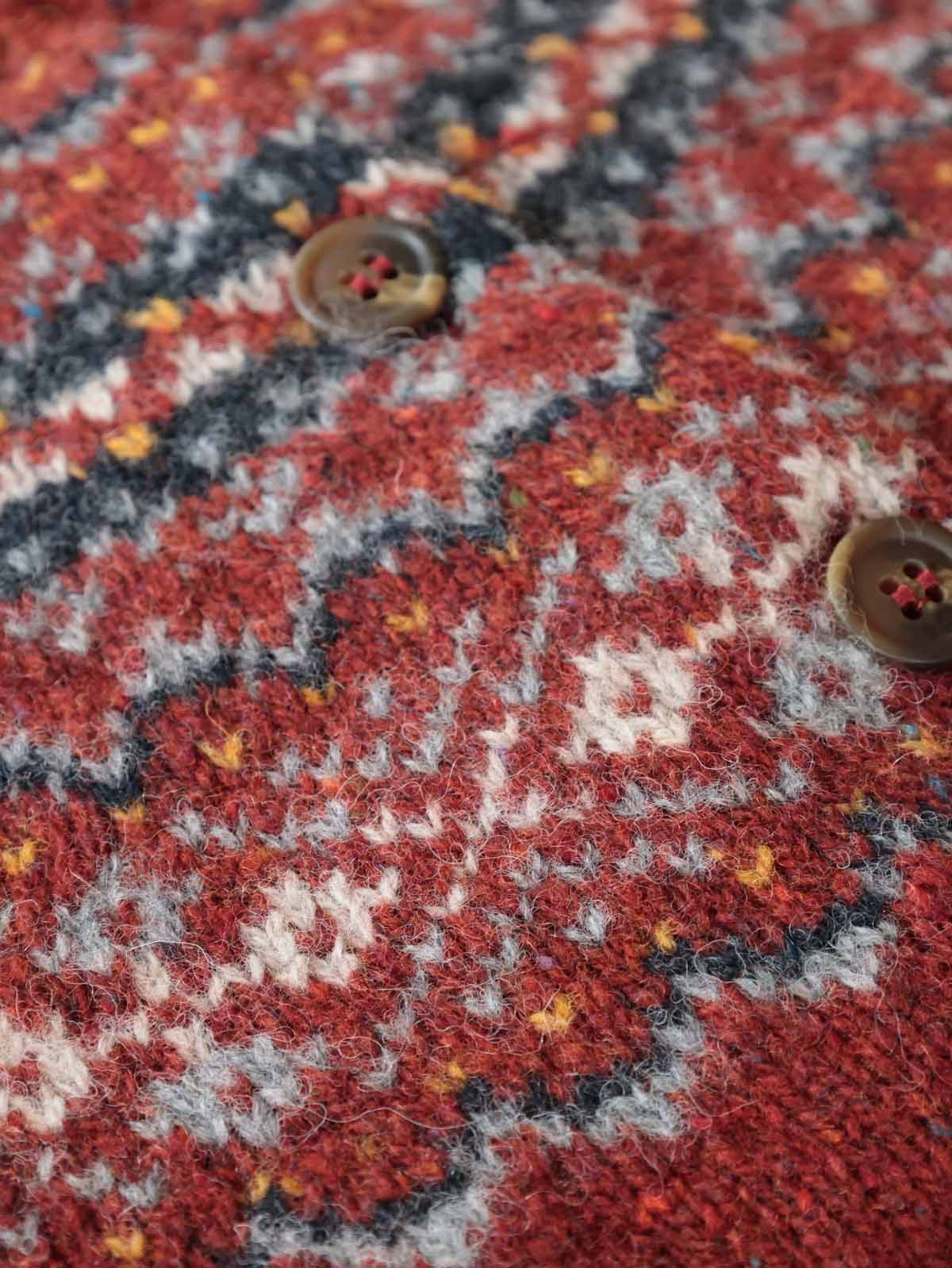 Fairisle Strickjacke | Reine Schurwolle