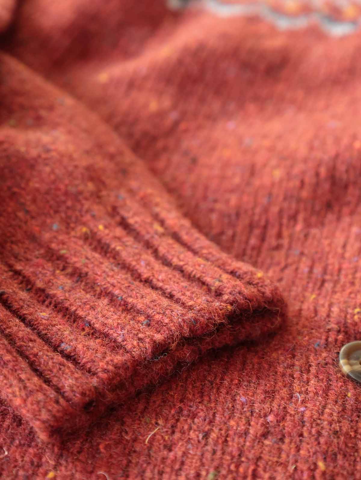 Fairisle Strickjacke | Reine Schurwolle
