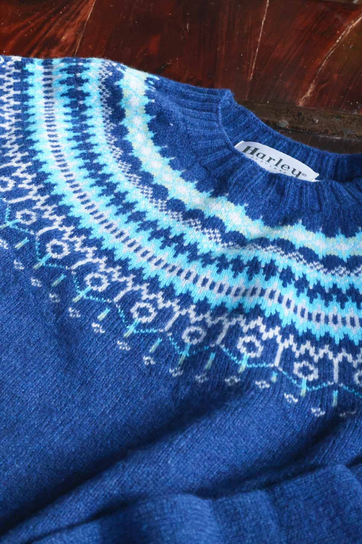 Fairisle sweater | Superfine lambswool pastel pink