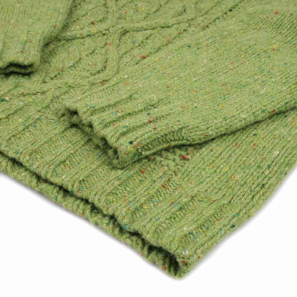 Harley-Scotland-Damen-Grob-gestrickter-Pullover-Grun-taille
