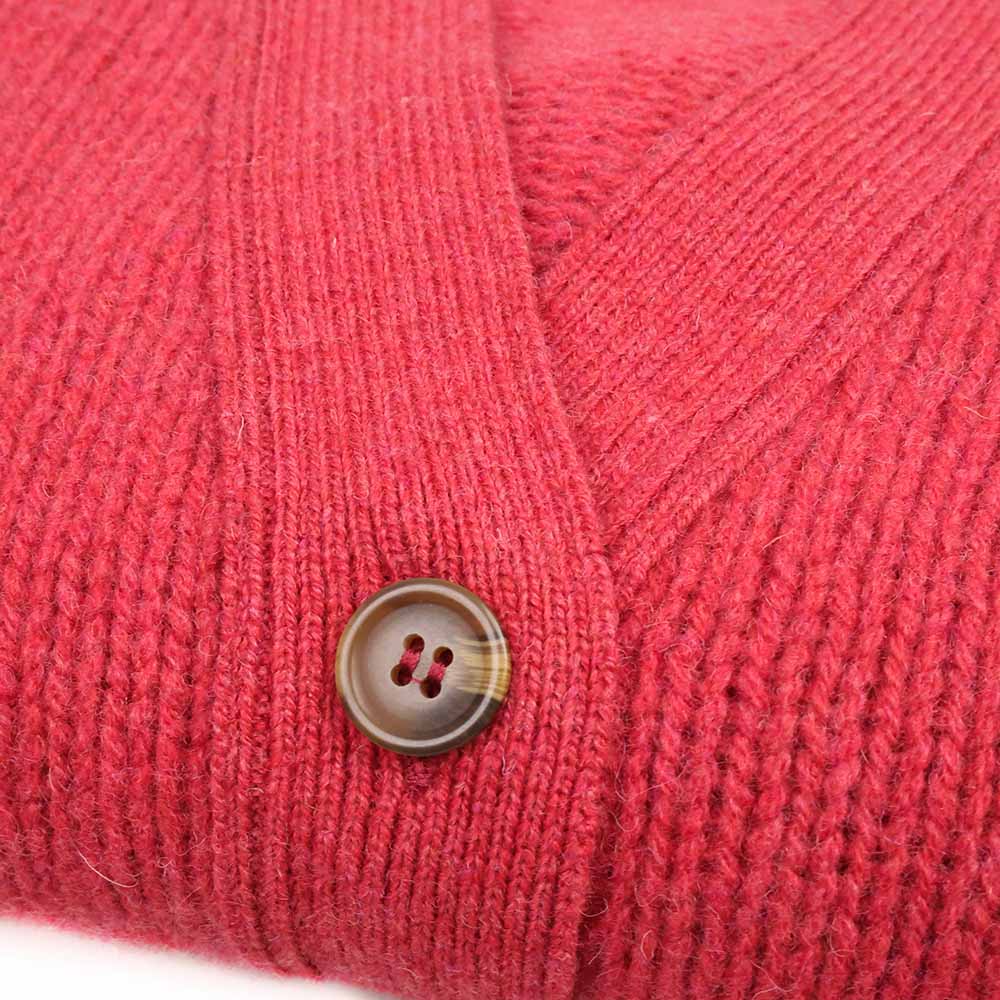 Harley-Scotland-Damen-Strickjacke-Rosa-Knopf
