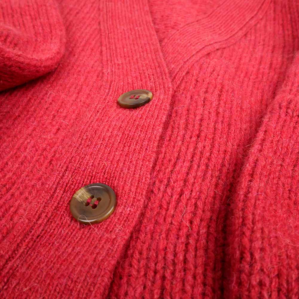 Harley-Scotland-Damen-Strickjacke-Rosa-nah