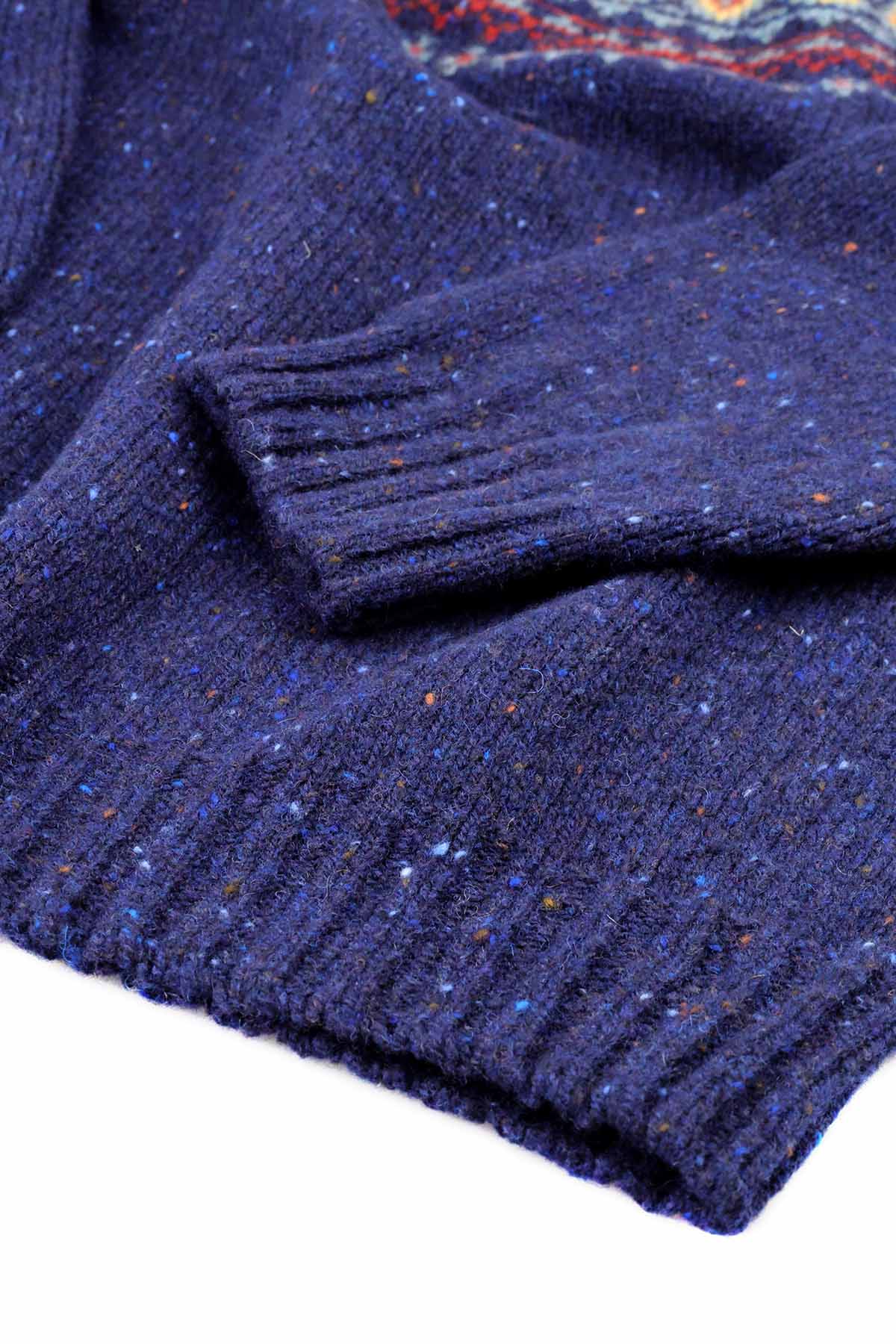 Fair Isle-Pullover Damen | Himmel