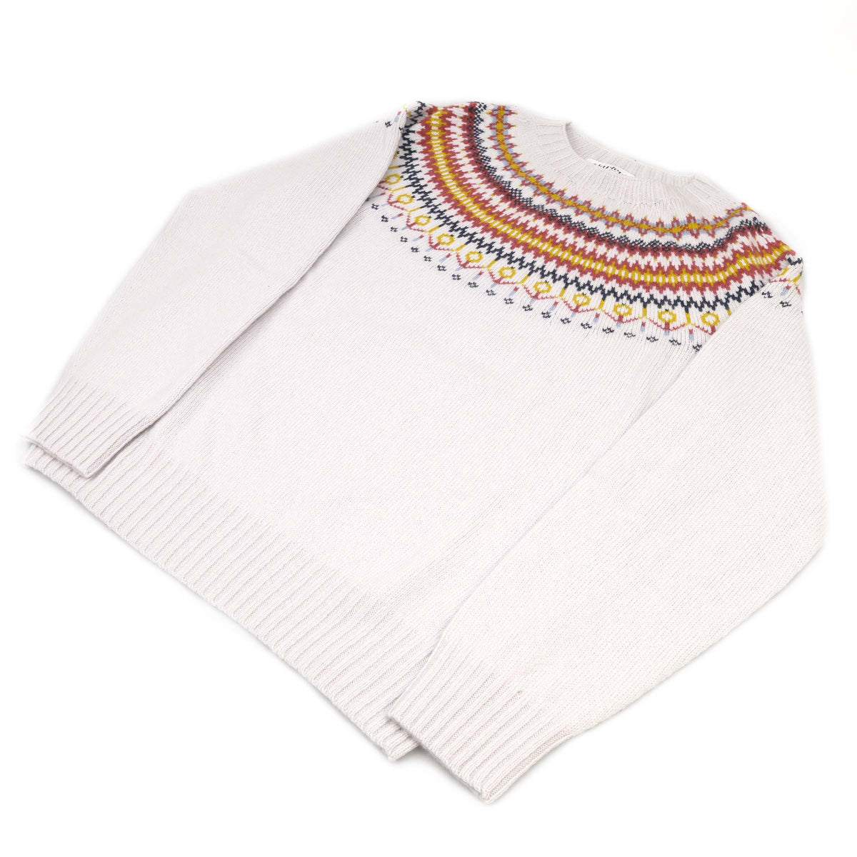 Harley of Scotland Fairisle Pulls pour femmes | Platine · Laine vierge extra-fine