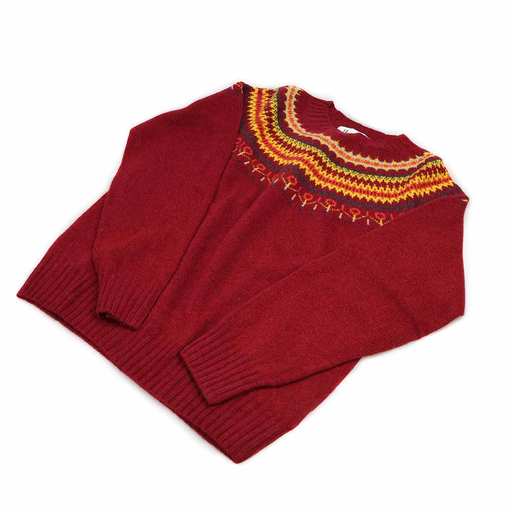 Harley Damen Pullover Rot Supersoft schurwolle muster