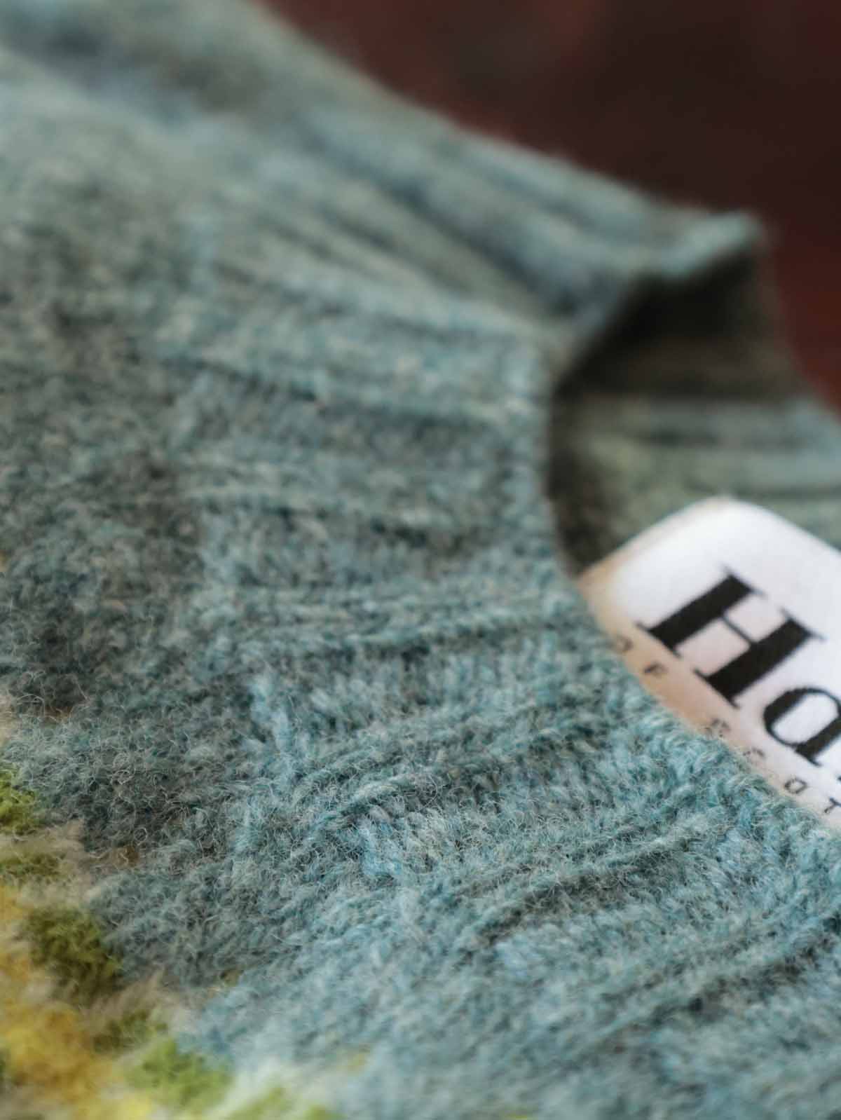 Fairisle Pullover | Superfine Lammwolle Pastel Grün