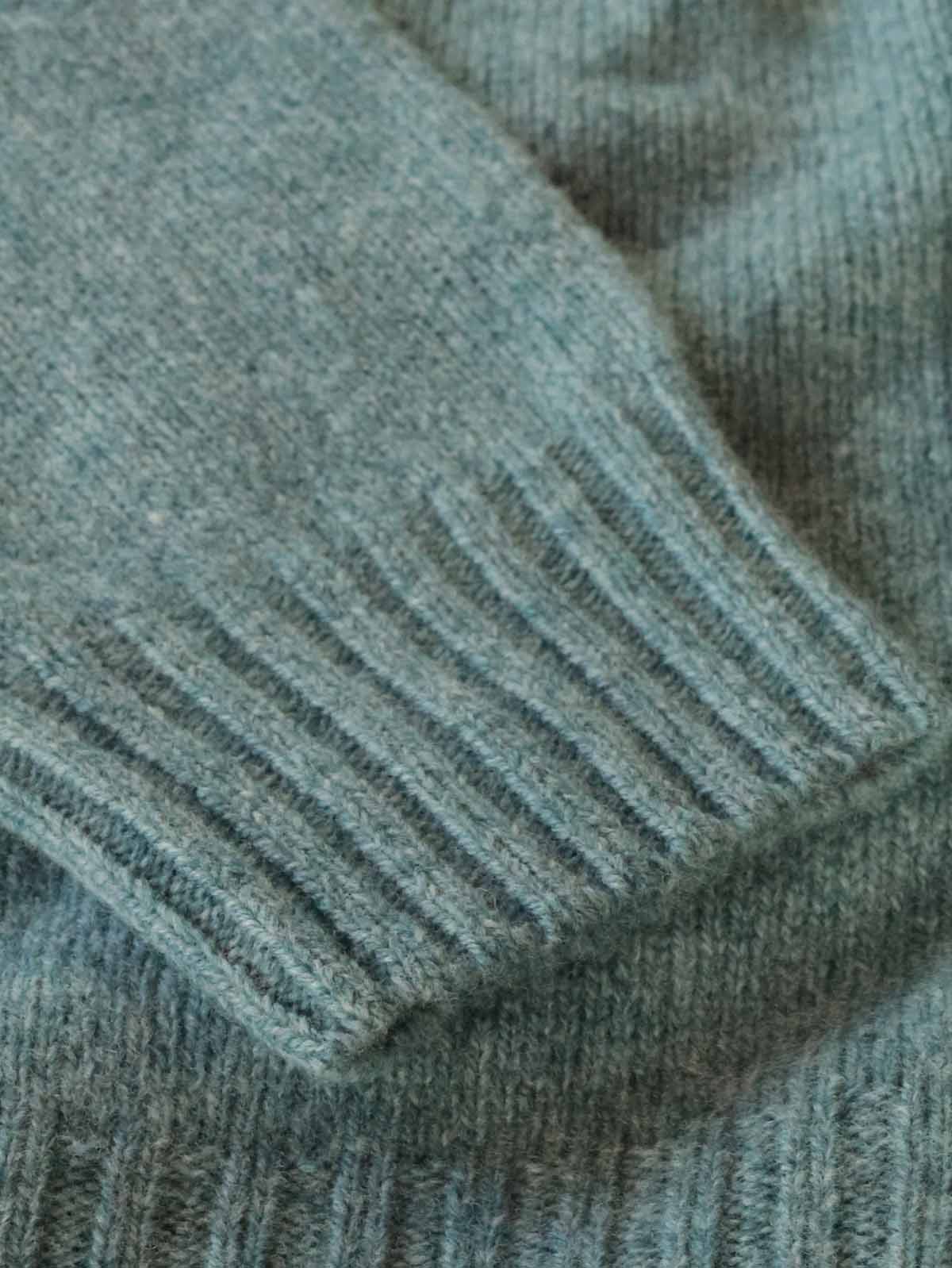 Fairisle Pullover | Superfine Lammwolle Pastel Grün